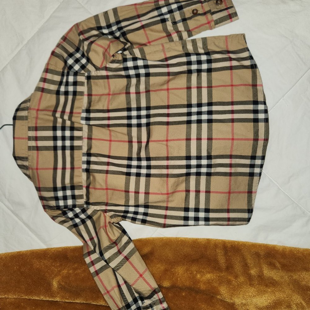 Toddler boys Burberry Button-up Shirt